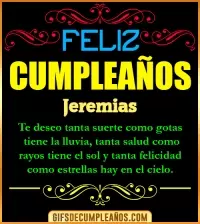 GIF Frases de Cumpleaños Jeremias
